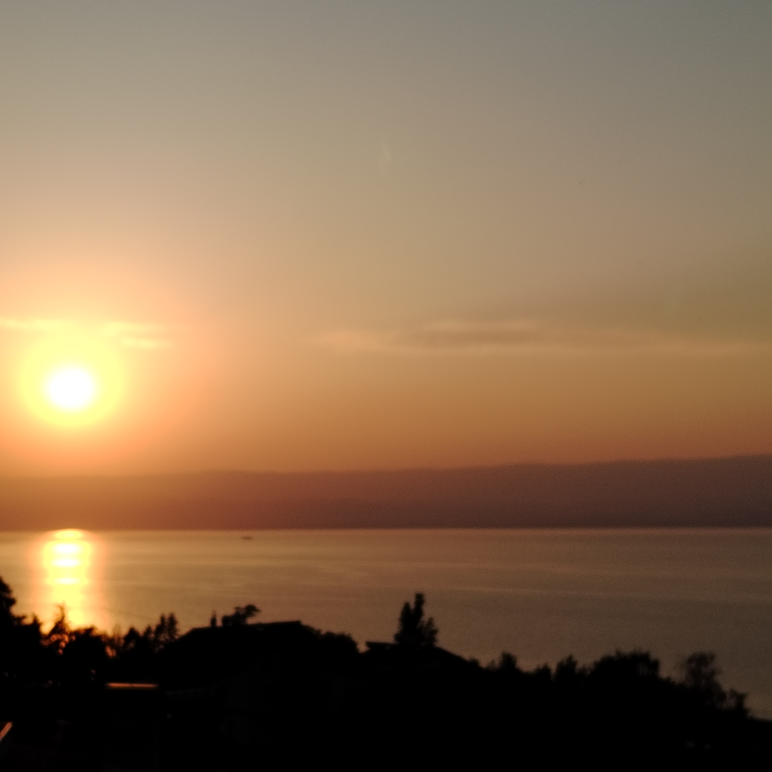 Coucher de soleil sur le lac Léman
